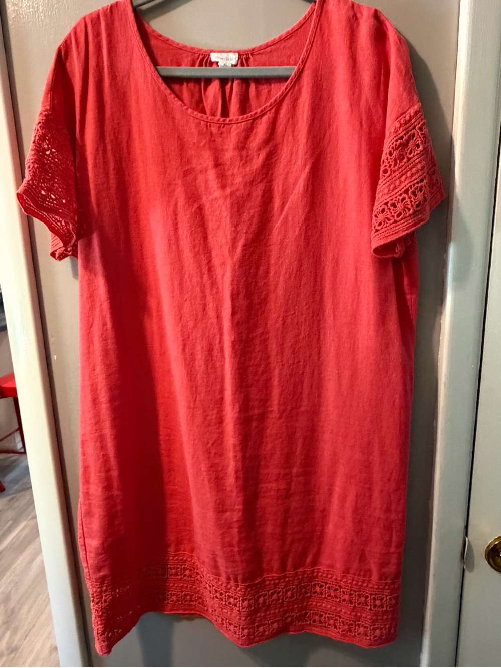 Women's Coral Crochet-Trim dress